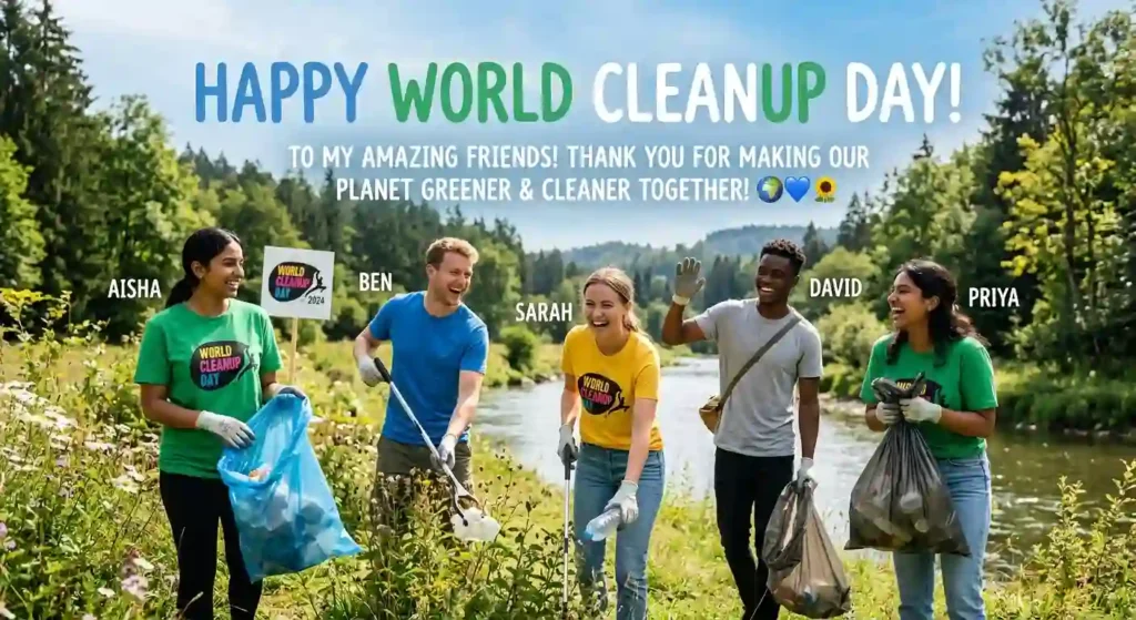 World Cleanup Day Wishes for Friends 