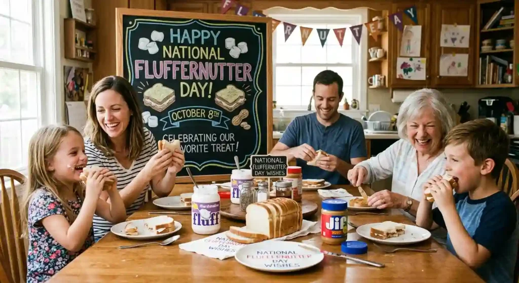 Family National Fluffernutter Day Wishes