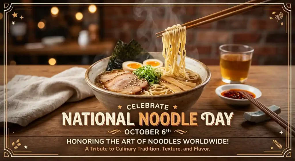 Professional National Noodle Day Greetings
