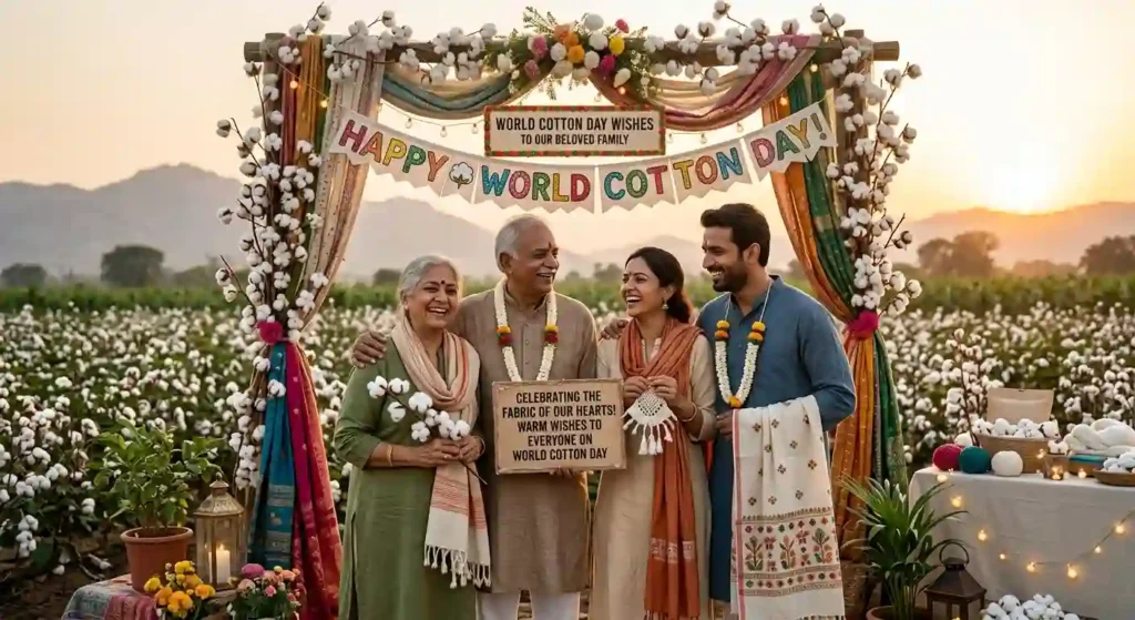 World Cotton Day Wishes for Family 