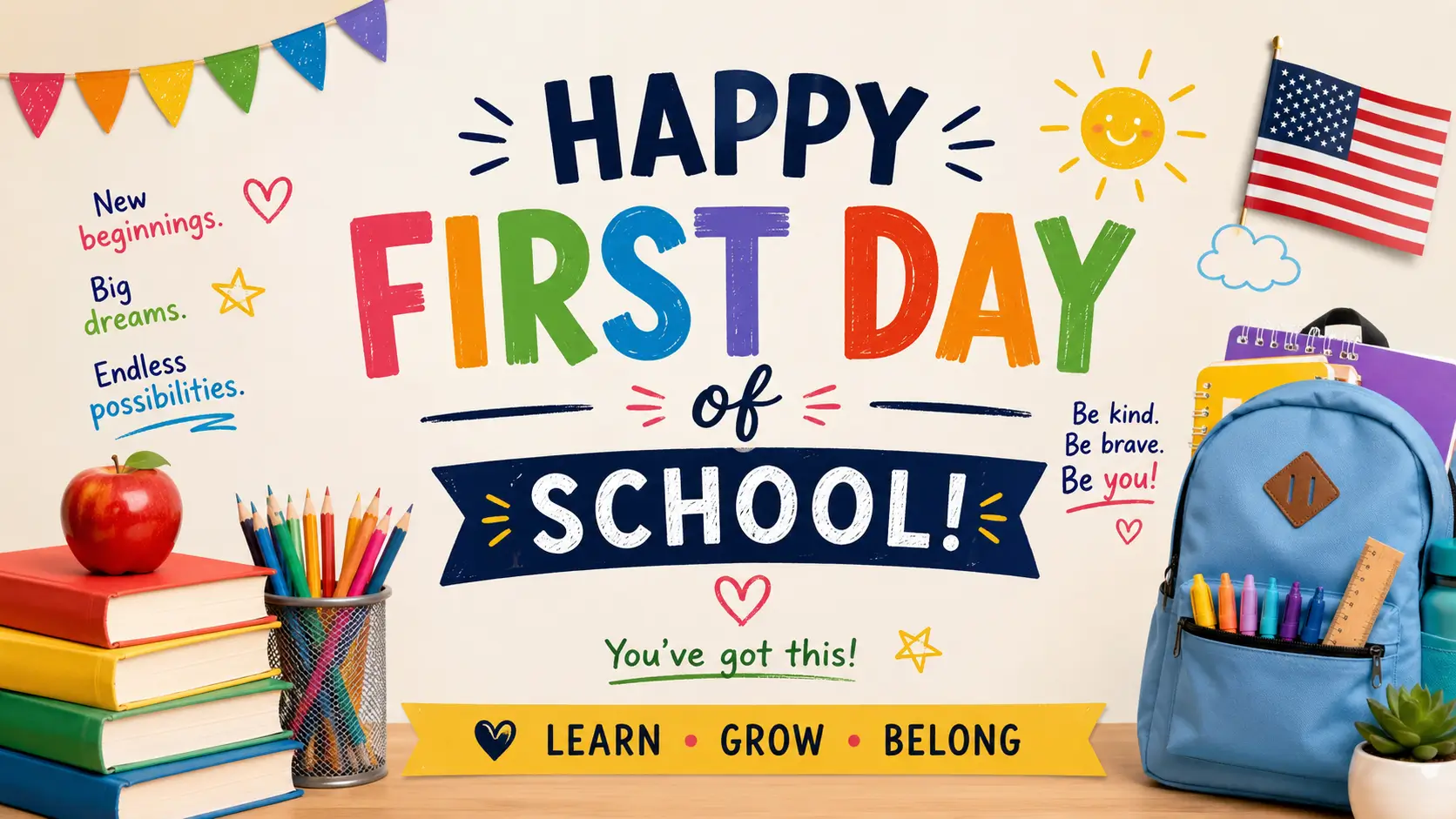 first day of school messages