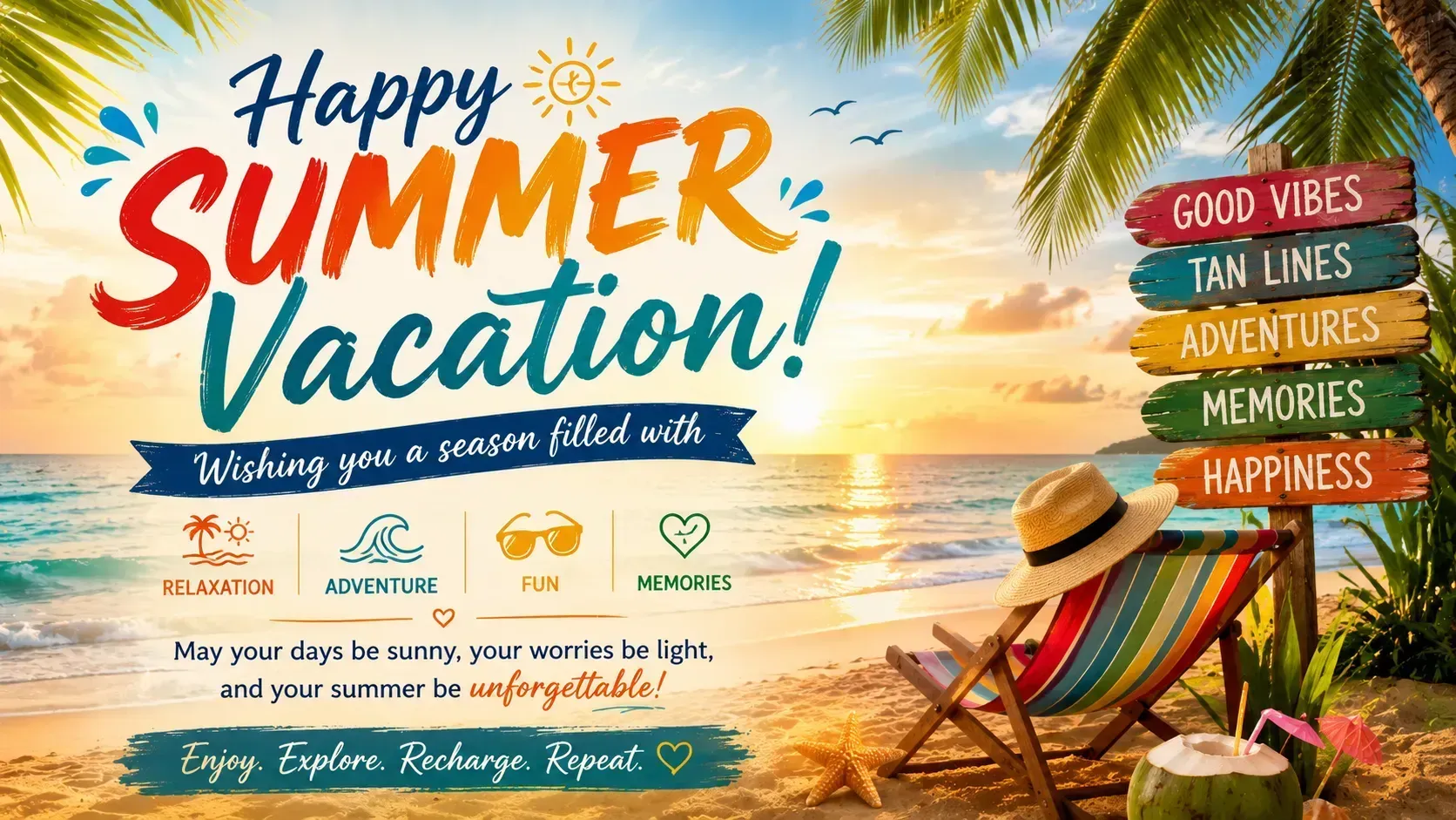 summer vacation wishes