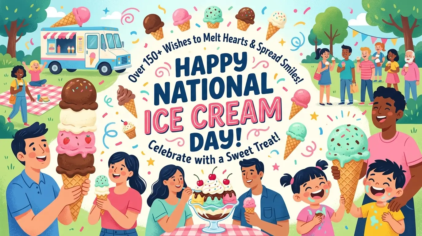 National Ice Cream Day wishes