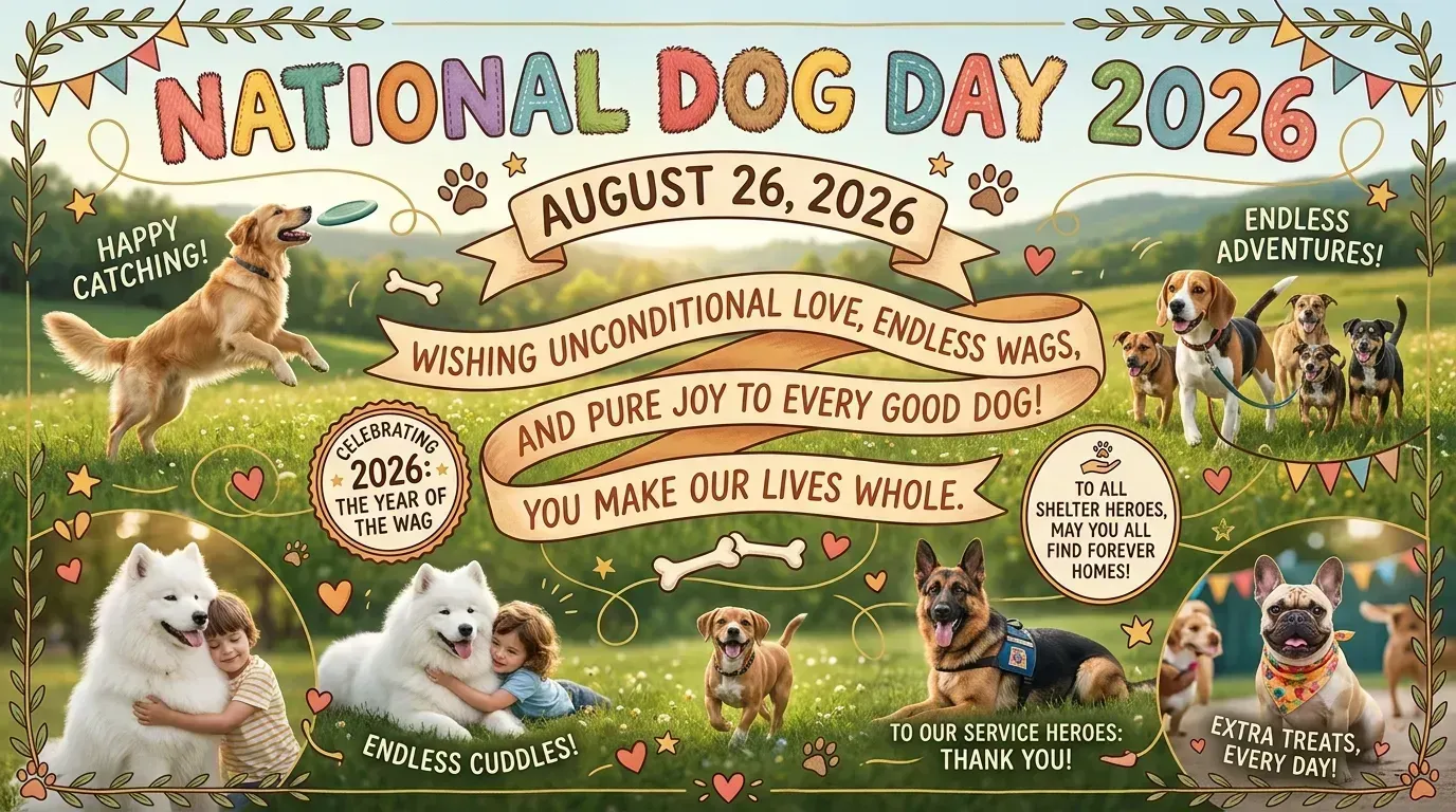 national dog day wishes 2026