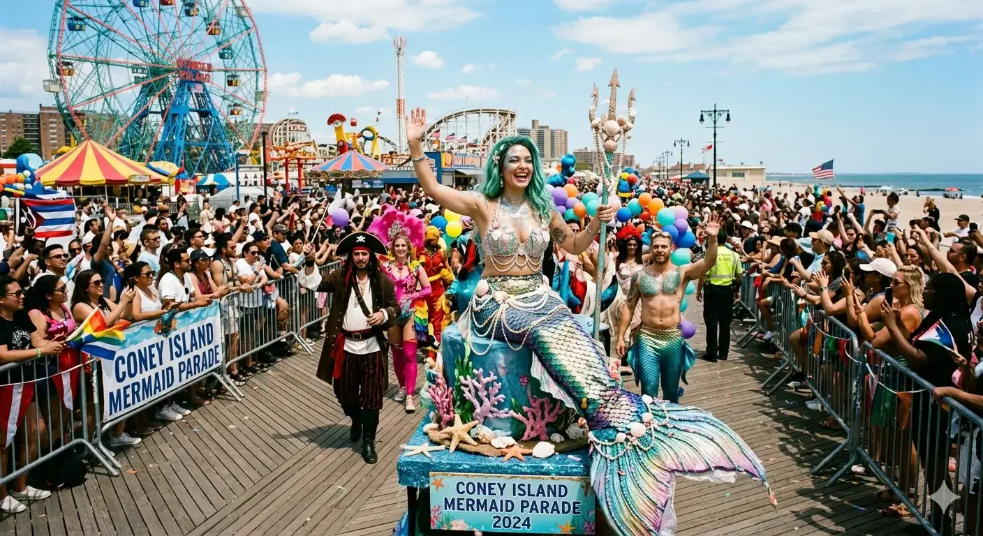 Mermaid Parade Captions and Wishes