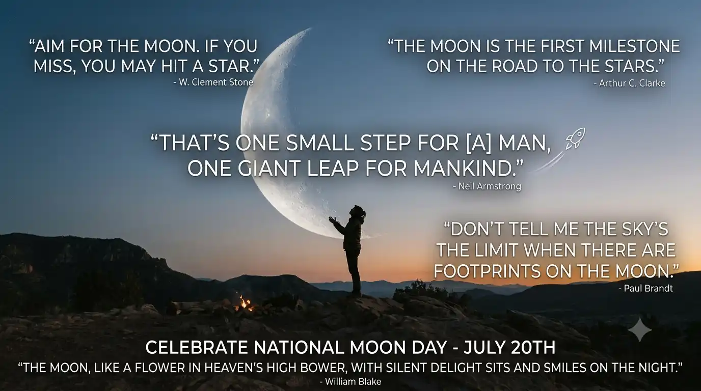 National Moon Day Messages