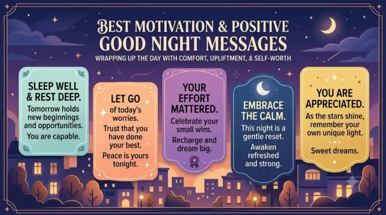 positive good night messages