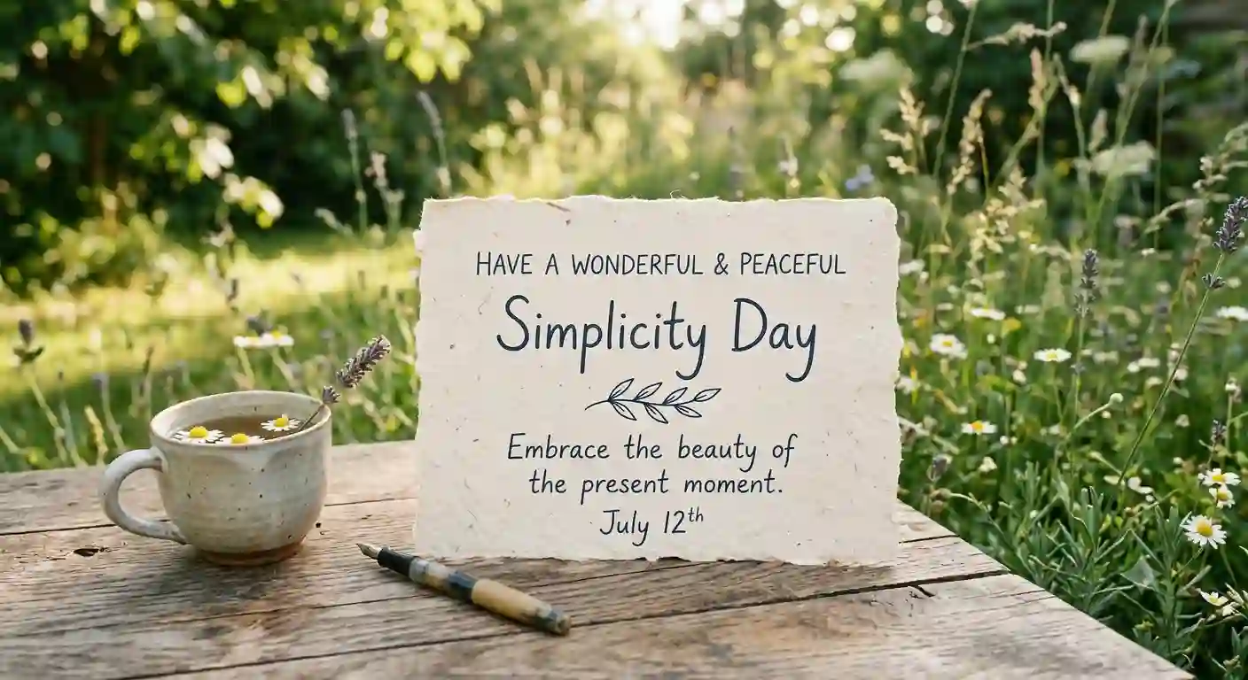 Simplicity Day Wishes