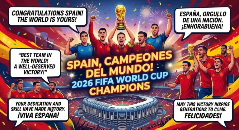 Spain FIFA World Cup Champions Wishes