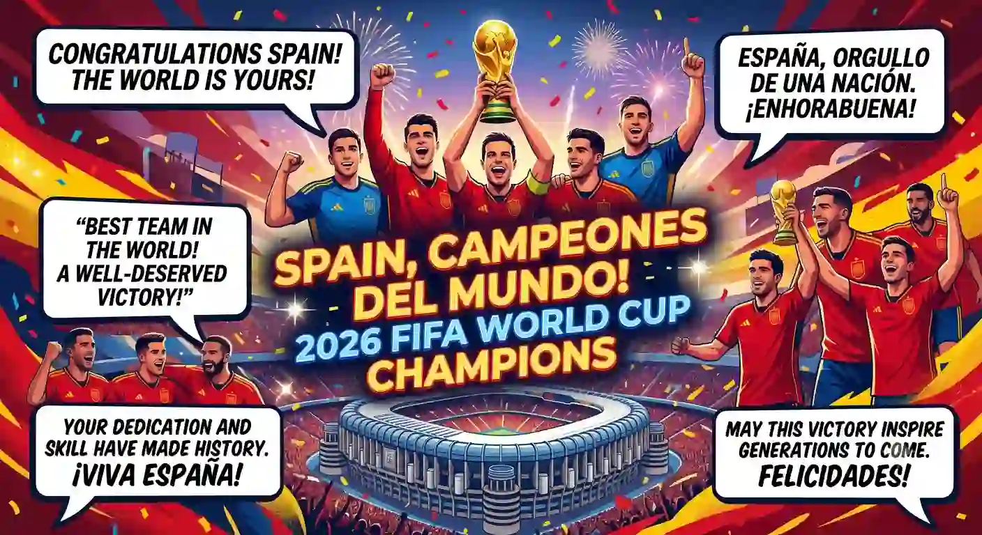 Spain FIFA World Cup Champions Wishes