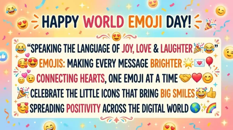 World Emoji Day Wishes