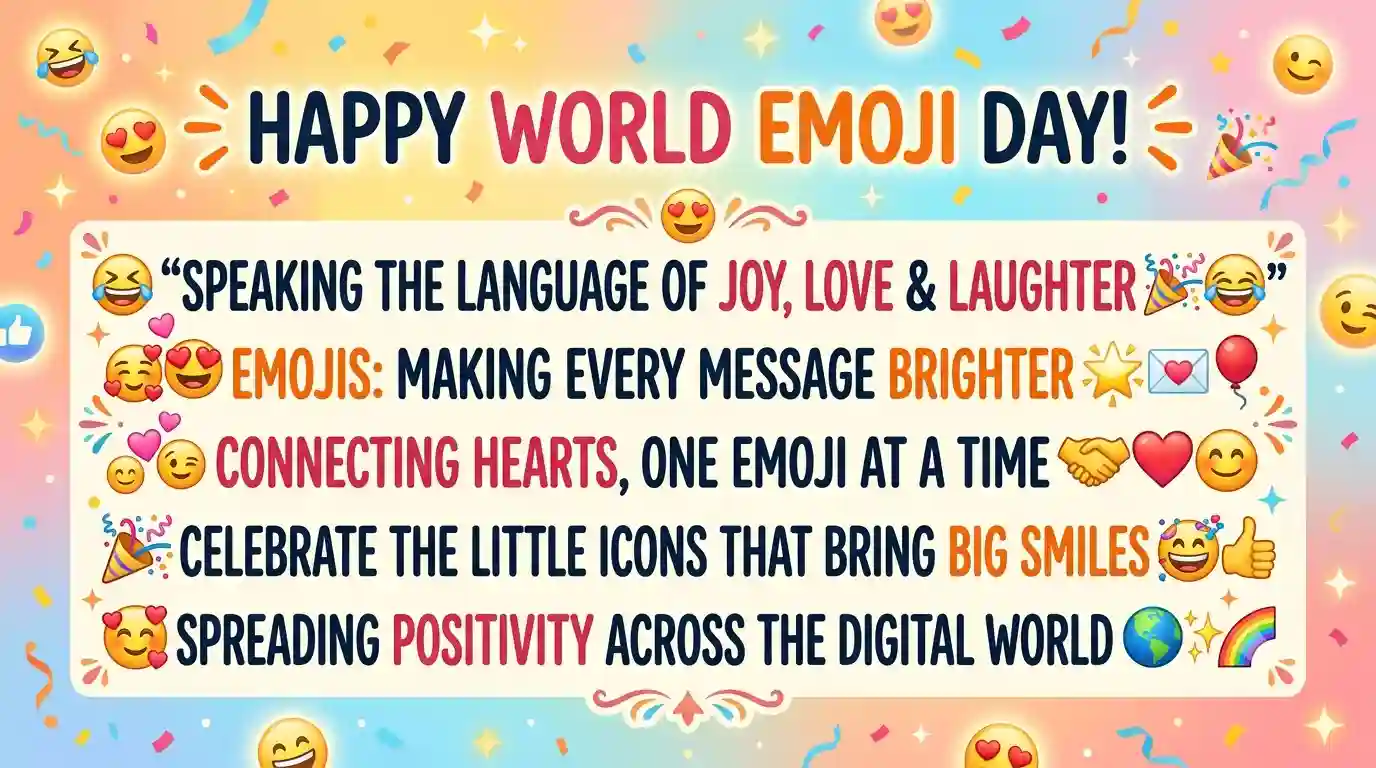 World Emoji Day Wishes