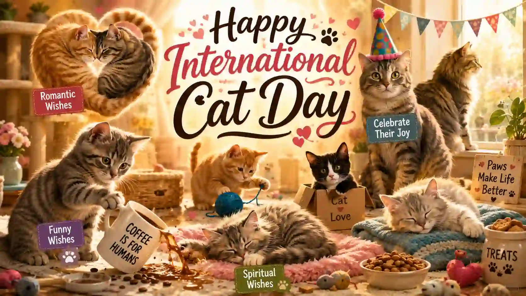 International Cat Day Wishes