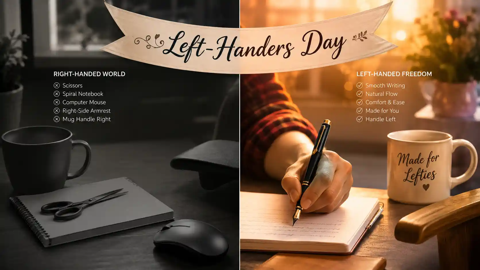 International Left-Handers Day Wishes