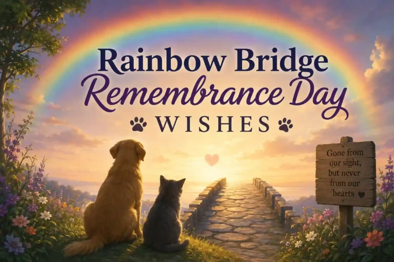 Rainbow Bridge Remembrance Day Wishes