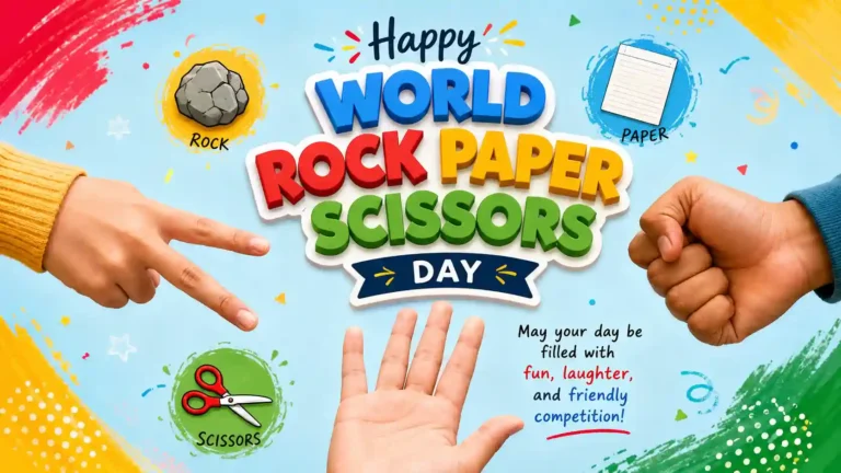 World Rock Paper Scissors Day Wishes