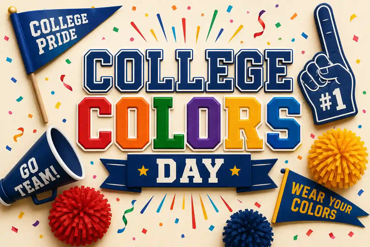 College Colors Day Wishes