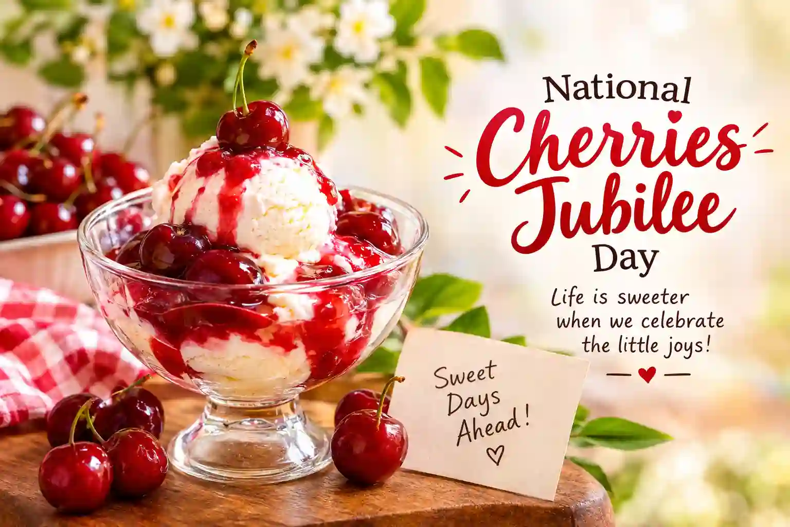 National Cherries Jubilee Day Wishes