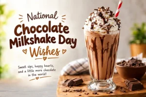 National Chocolate Milkshake Day Wishes