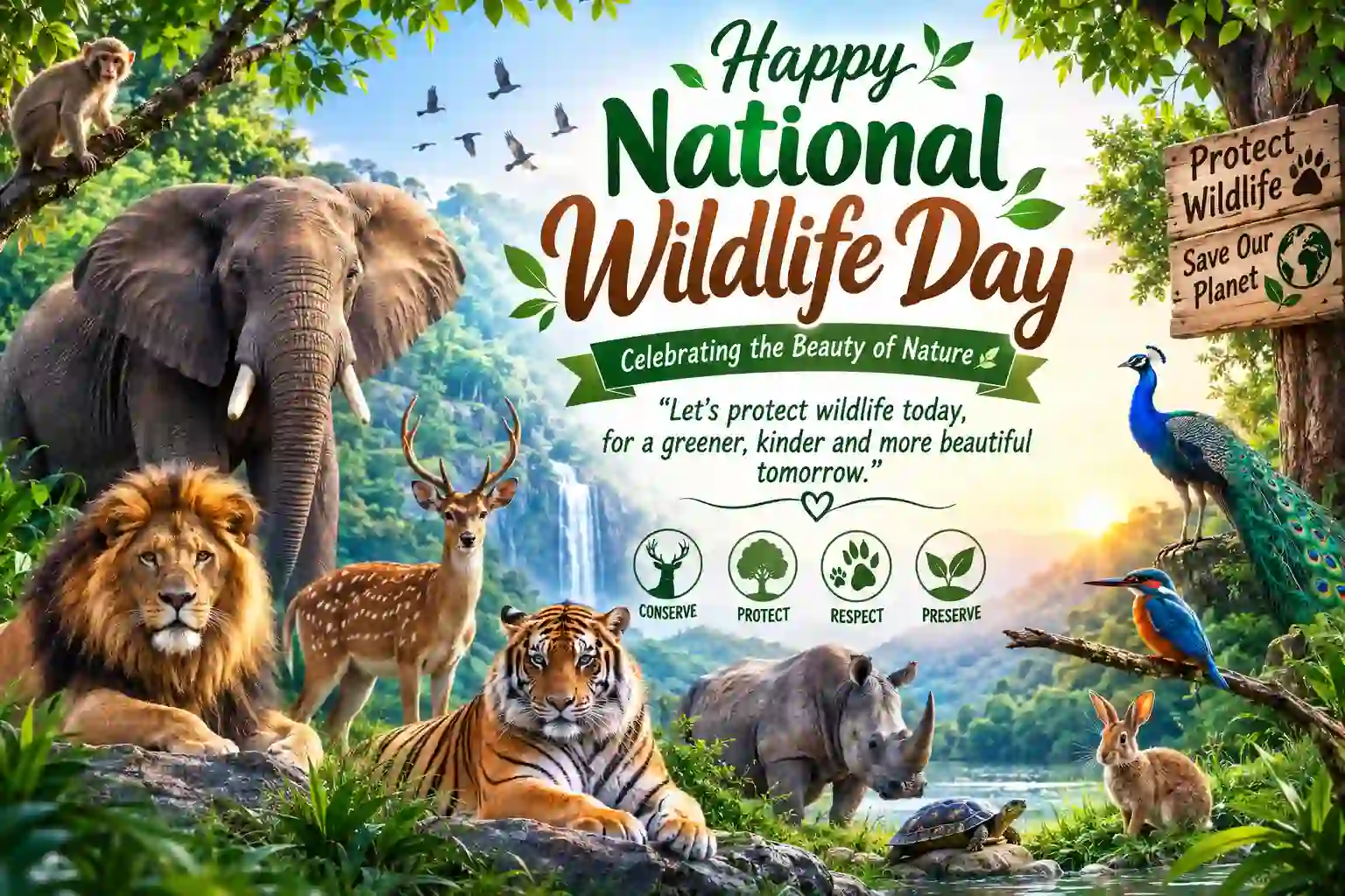 National Wildlife Day Wishes