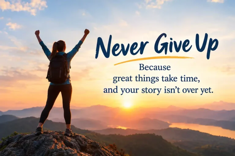 Never Give Up Quotes