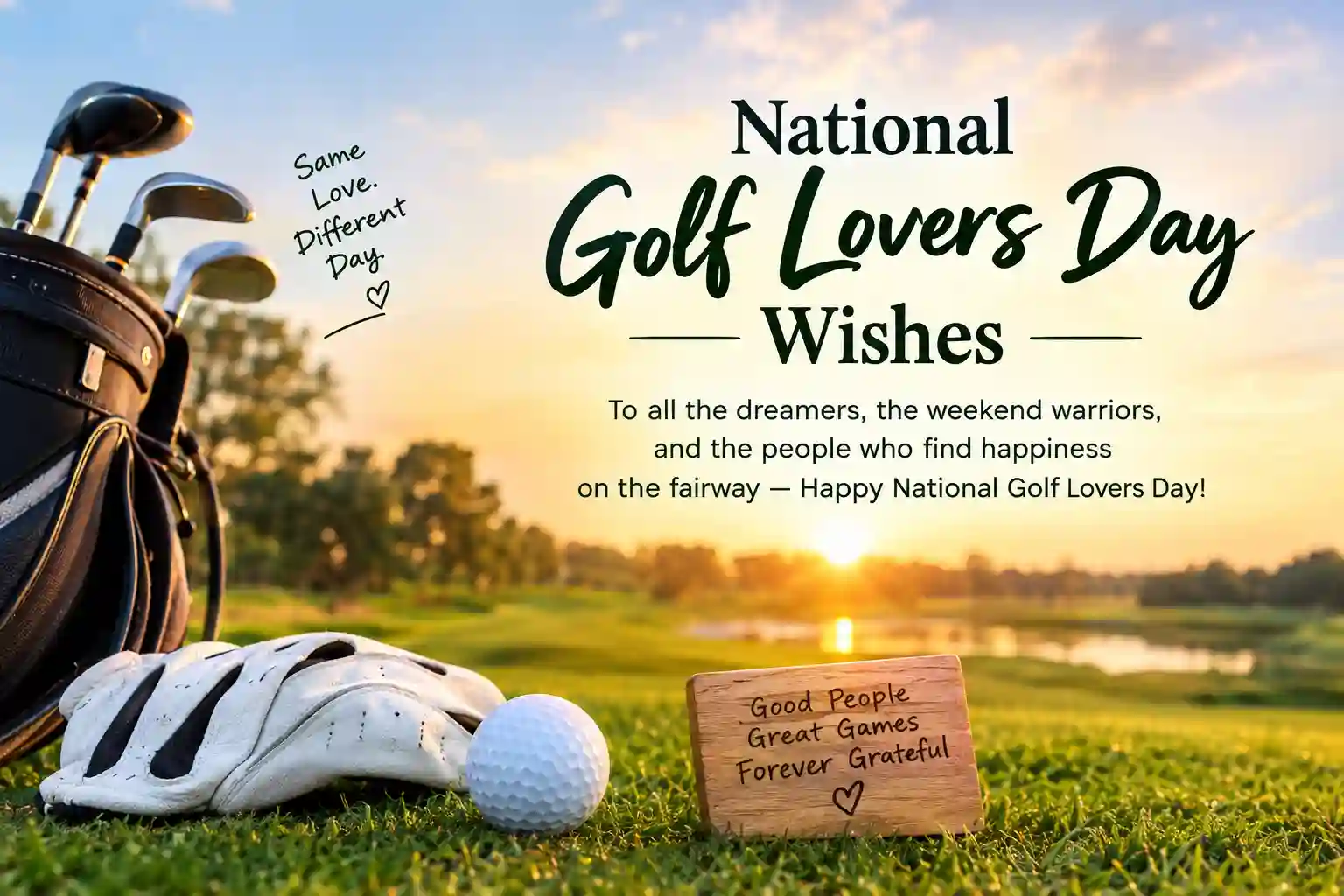 National Golf Lovers Day Wishes